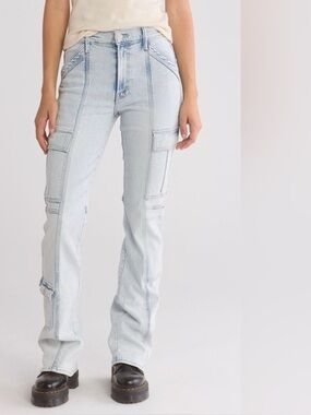 MOTHER The Swiss Army Desperado Heel Glamour Shot Jeans